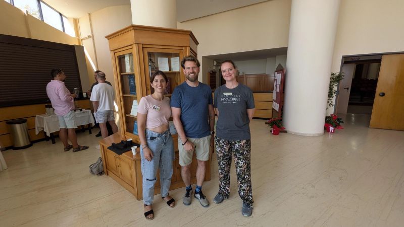 Mary Gouseti, Arno Koehler and Marit van Dijk at the JCrete venue.